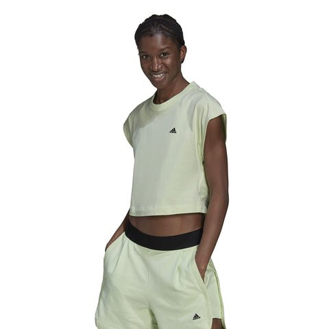 Adidas Womens Summer Tee Short Sleeve T-Shirt, White