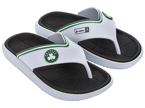 Rider NBA Men's Block Thong Sandal, Boston Celtics