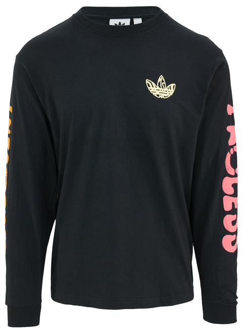Adidas Unisex Seed Disc Long Sleeve Graphic Tee Black