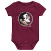 Outerstuff NCAA Infant Unisex Florida State Seminoles Born to Be 3-Pack Bodysuit Set