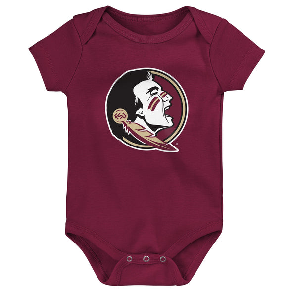 Outerstuff NCAA Infant Unisex Florida State Seminoles Born to Be 3-Pack Bodysuit Set