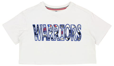FISLL NBA Golden State Warriors Women's Comic Book Crop Tee Shirt