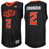 Original Retro Brand NCAA Men's Oklahoma State Cowboys #2 Cade Cunningham Tackle Twill Jersey, Black