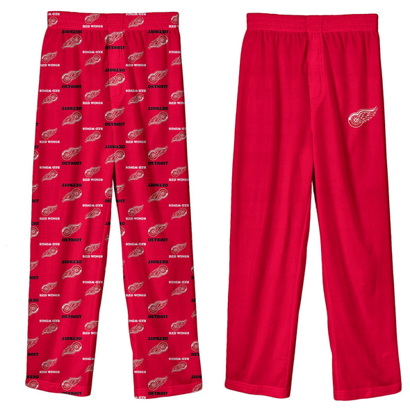 Outerstuff NHL Youth Detroit Redwings 2 Pack Lounge And Sleep Pants Fanletic