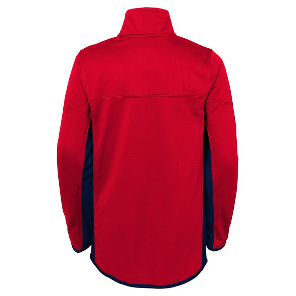 Outerstuff NHL Youth Boys Washington Capitals Hockey 1/2 Zip Sweatshirt