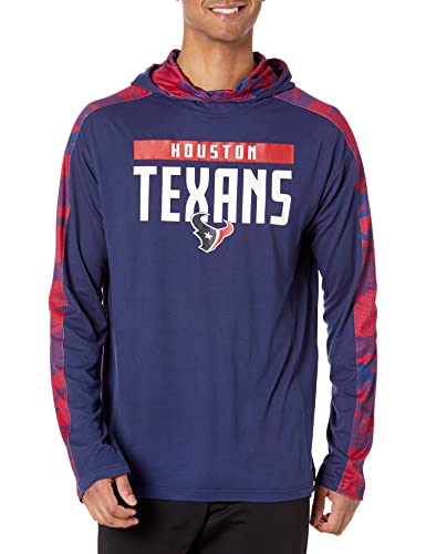 Zubaz NFL Men's Houston Texans Lightweight Elevated Hoodie with Camo Accents