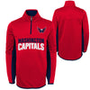 Outerstuff NHL Youth Boys Washington Capitals Hockey 1/2 Zip Sweatshirt