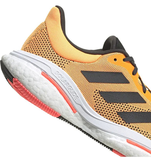 adidas Men's Solarglide 5 Sneaker, Flash Orange/Carbon/Turbo