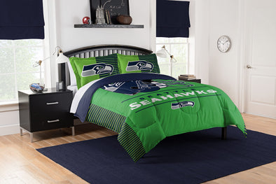 Northwest NFL Seattle Seahawks Twin Draft Bed in Bag Set