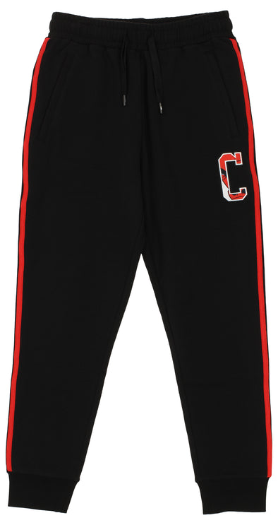 FISLL NBA Men's Chicago Bulls Striped Detail Jogger, Black