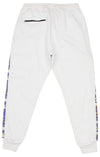 FISLL NBA Men's Los Angeles Lakers Jogger Sweatpants with Graphic Stripe