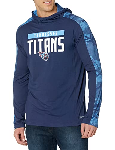 Zubaz NFL Men's Tennessee Titans Lightweight Elevated Hoodie with Camo Accents