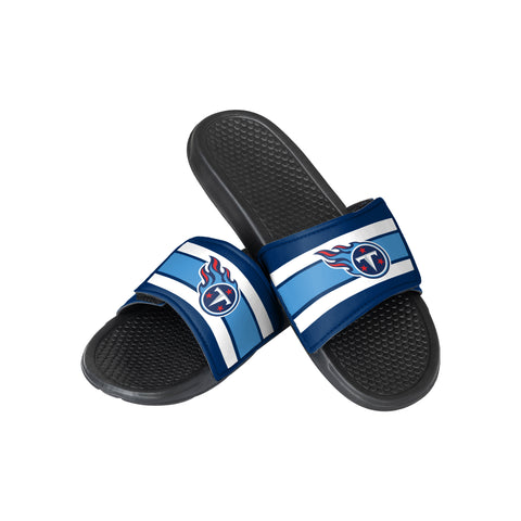 FOCO NFL Youth Tennessee Titans Legacy Sport Slide Flip Flop Sandals