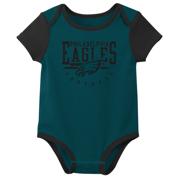 Outerstuff NFL Infant Unisex Philadelphia Eagles Variety 3-Pack Set