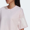 Adidas Women's Hyperglam Boxy Tee, Almost Pink