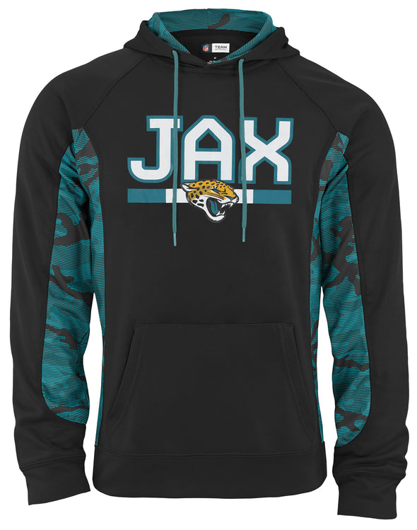Zubaz NFL Men's Jacksonville Jaguars Elevated Hoodie With Camo Lines