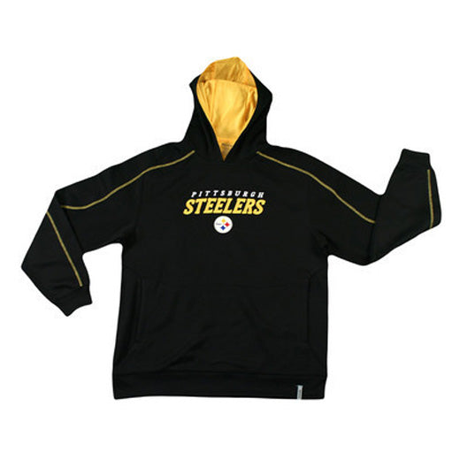 Reebok NFL Men's Pittsburgh Steelers Active Fleece Hoodie Sweatshirt, Black