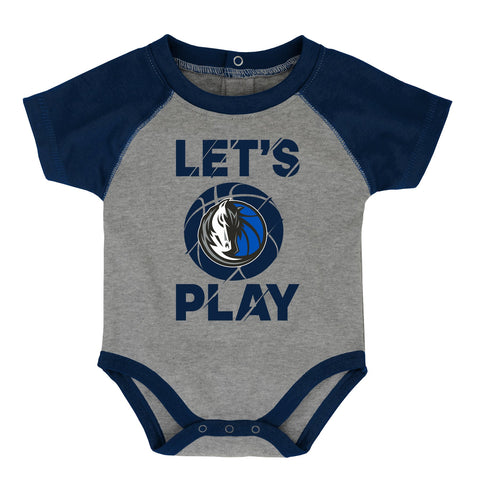 Outerstuff NBA Infant Dallas Mavericks Baby Hook 3-Piece Creeper Set