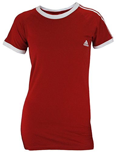 Adidas Women's Short Sleeve 3 Stripe Basic Ringer Tee T-Shirt, Color Options