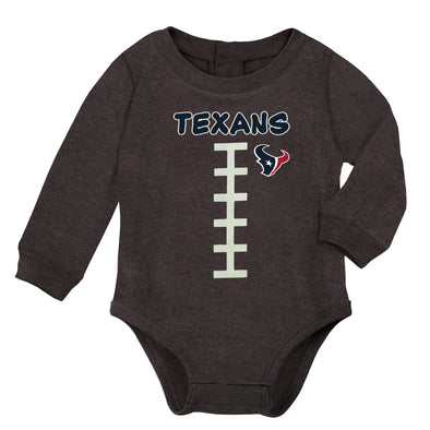 Outerstuff NFL Infant Houston Texans Football Theads Sleeper Bodysuit