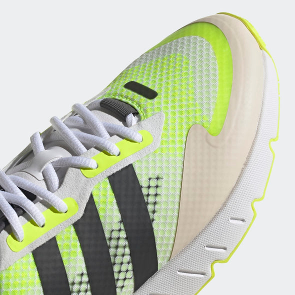 Adidas Men's ZX 1K Boost Sneaker Shoes, Footwear White/Solar Yellow/Core Black