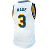 Original Retro Brand NCAA Men's Marquette Golden Eagles #3 Dwyane Wade Tackle Twill Jersey, White