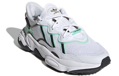 Adidas Women's Ozweego Shoes, Cloud White/Frozen Green/Core Black