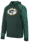 Zubaz NFL Men's Green Bay Packers Elevated Logo Viper Hoodie