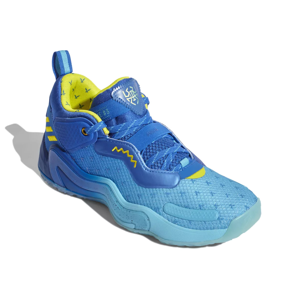 Adidas Unisex Issue Basketball Shoes, Blue/Yellow/Bright