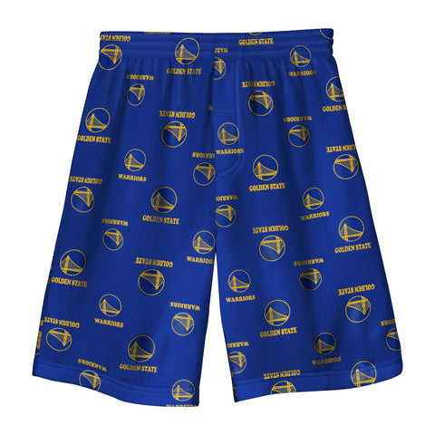 Outerstuff NBA Kids Boys (4-7) Golden State Warriors Team Colored Printed Shorts