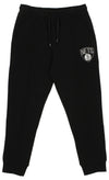 FISLL NBA Men's Brooklyn Nets Solid Fleece Jogger, Black