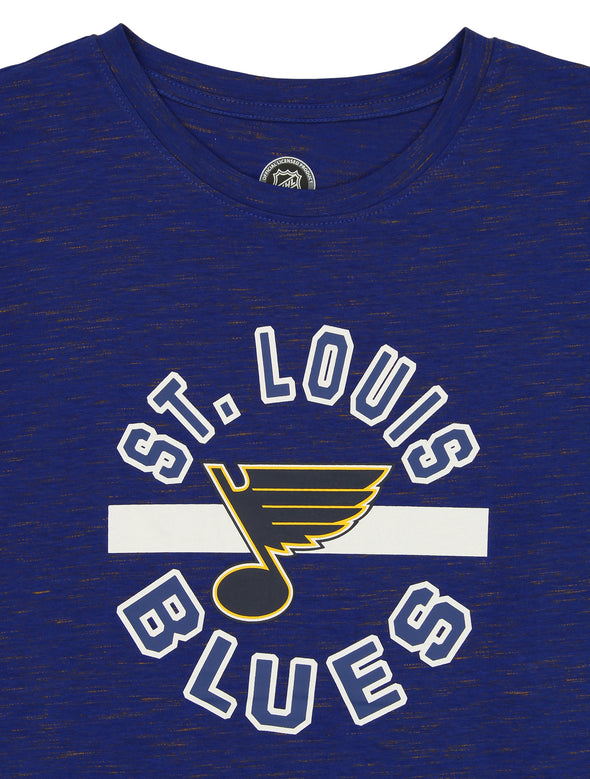 Outerstuff NHL Youth Girls St. Louis Blues Team Logo Circle Graphic Short Sleeve T-Shirt