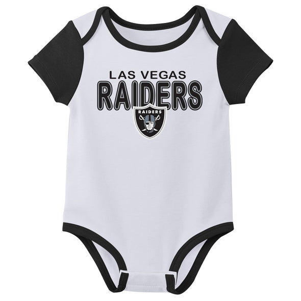 Outerstuff NFL Infant Unisex Las Vegas Raiders Variety 3-Pack Set