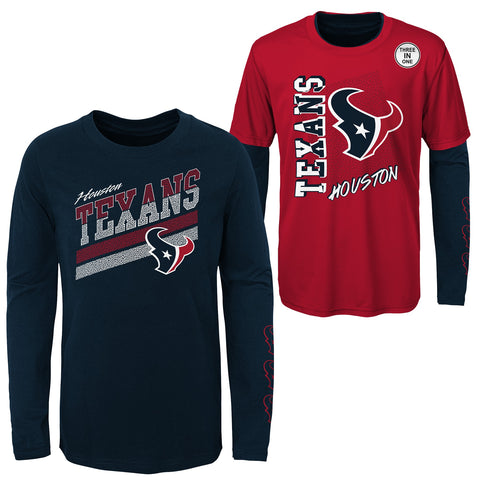 Outerstuff NFL Kids Houston Texans For The Lover Of The Game 3-in-1 Combo T-Shirt