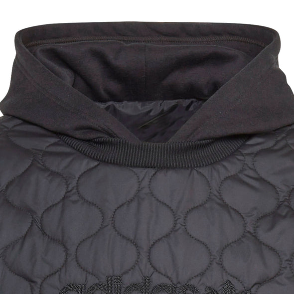 Adidas Men's Quilted Hoodie Sweatshirt, Black