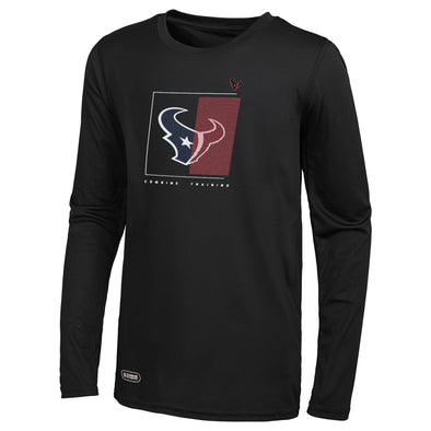 Outerstuff NFL Men's Houston Texans Too Tough Long Sleeve Dri-Tek T-Shirt