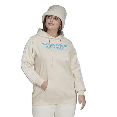 Adidas Originals Women's Plus Always Original Hoodie, Wonder White