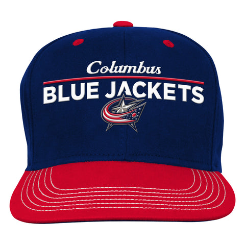 Outerstuff NHL Youth Boys Columbus Blue Jackets Retro Flatbrim Baseball Cap, One Size