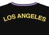 FISLL NBA Women's Los Angeles Lakers Croptop With Oversize Applique, Black