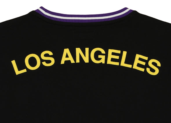 FISLL NBA Women's Los Angeles Lakers Croptop With Oversize Applique, Black