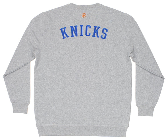 FISLL NBA Men's New York Knicks Sweatshirt Top, Gray