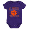 Outerstuff NCAA Infant Unisex Clemson Tigers Born to Be 3-Pack Bodysuit Set
