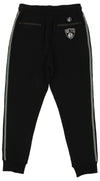 FISLL NBA Men's Brooklyn Nets Striped Detail Jogger, Black