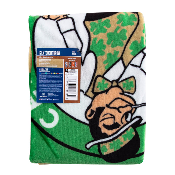 Northwest NBA Boston Celtics Singular  Silk Touch Throw Blanket, 45 X 60