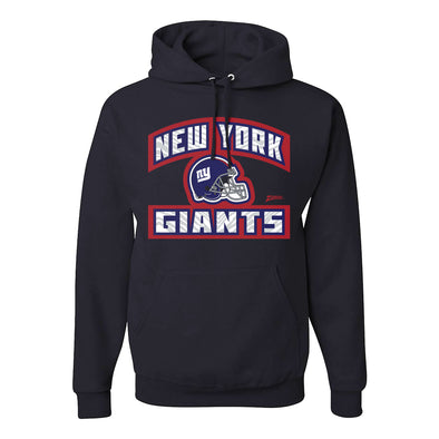 Zubaz NFL New York Giants Unisex Pullover Fleece Hoodie for Adult Men and Women, Z2T Helmet Outline, Black