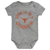 Outerstuff NCAA Infant Unisex Texas Longhorns Born to Be 3-Pack Bodysuit Set