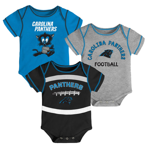 Outerstuff NFL Infant Carolina Panthers Team 3-Pack Bodysuit
