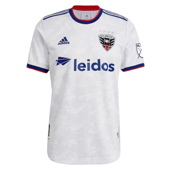 Adidas MLS Men's D.C. United 21/22 Away Jersey, White/Night Blue