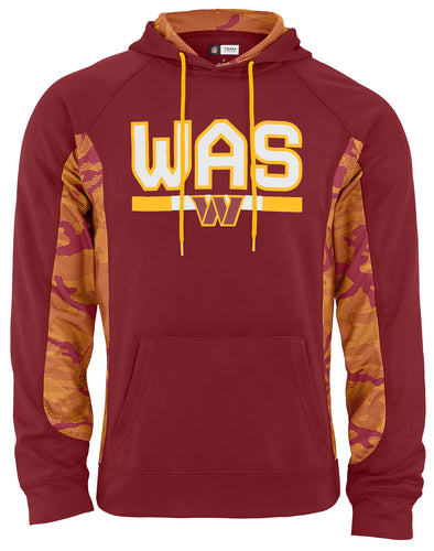 Zubaz NFL Men's Washington Commanders Elevated Hoodie With Camo Lines