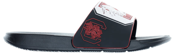 FOCO NCAA Men's South Carolina Gamecocks Cropped Big Logo Raised Slides